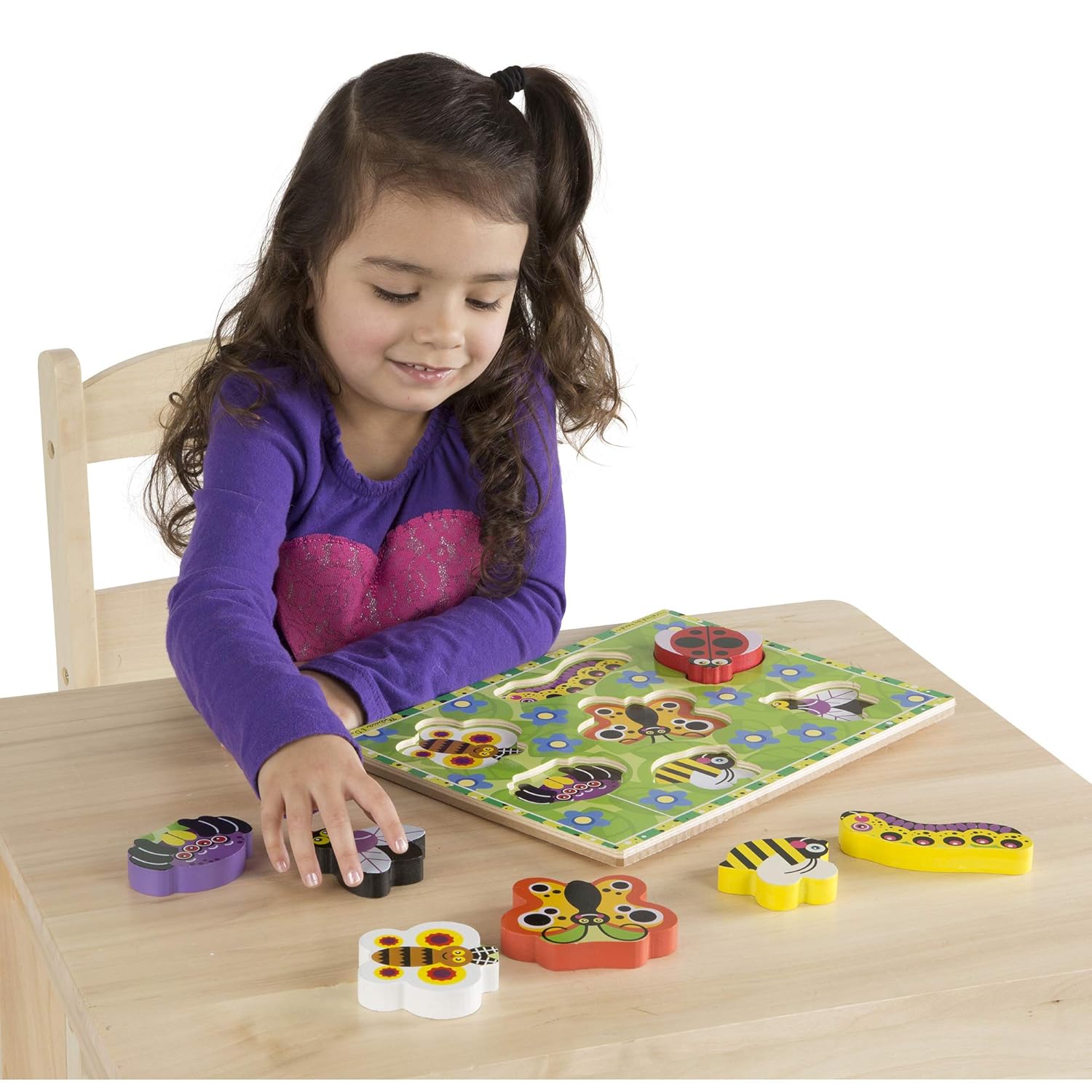 Melissa & Doug Wooden Chunky Puzzle - Insects