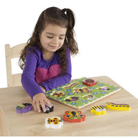 Melissa & Doug Wooden Chunky Puzzle - Insects
