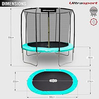 PreLoved 12ft Ultrasport Garden Trampoline - Mint (Brand New)