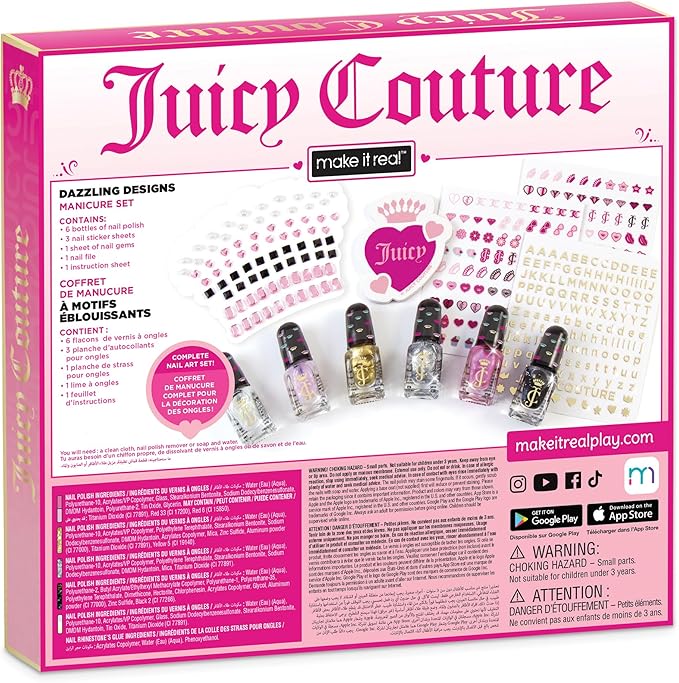 Juicy Couture Make it Real Dazzling Designs Nail Kit 12pcs