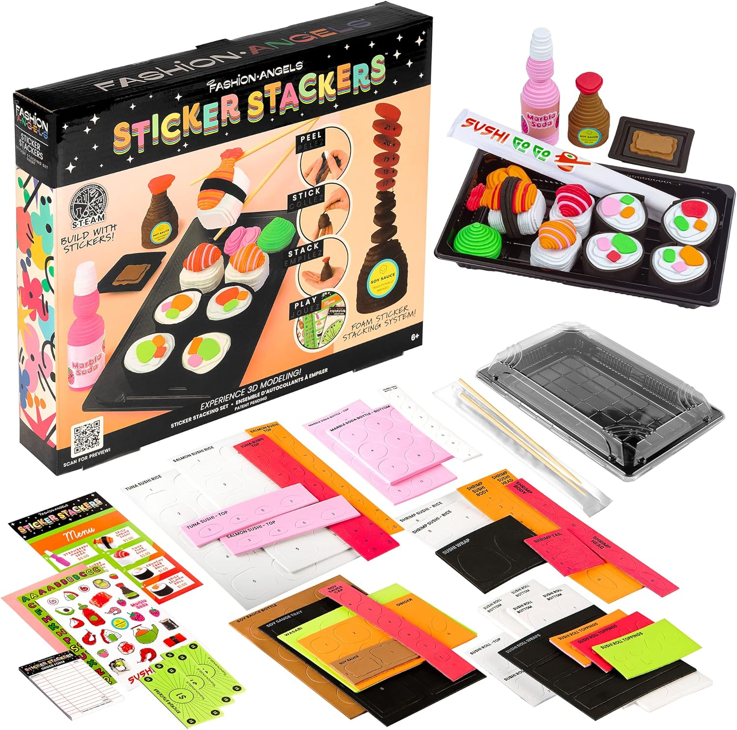 Fashion Angels Sushi Sticker Stackers