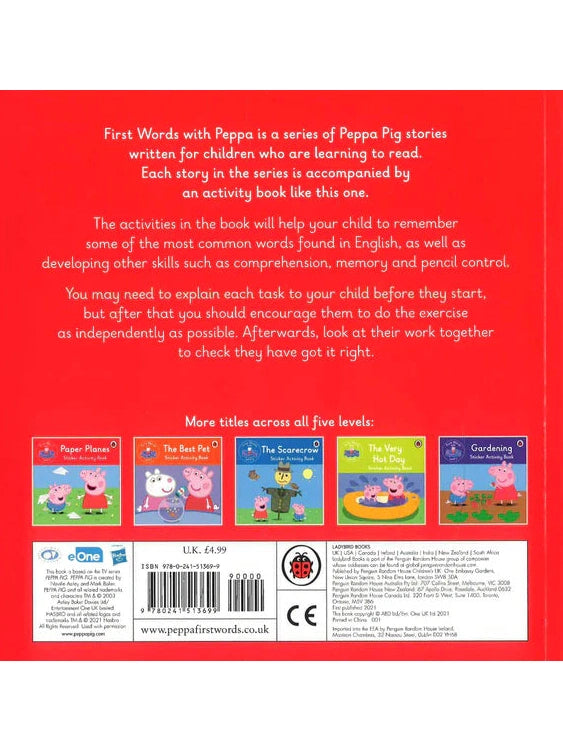 First Words with Peppa Level 1: The Traffic Jam Sticker Activity Book (Paperback)