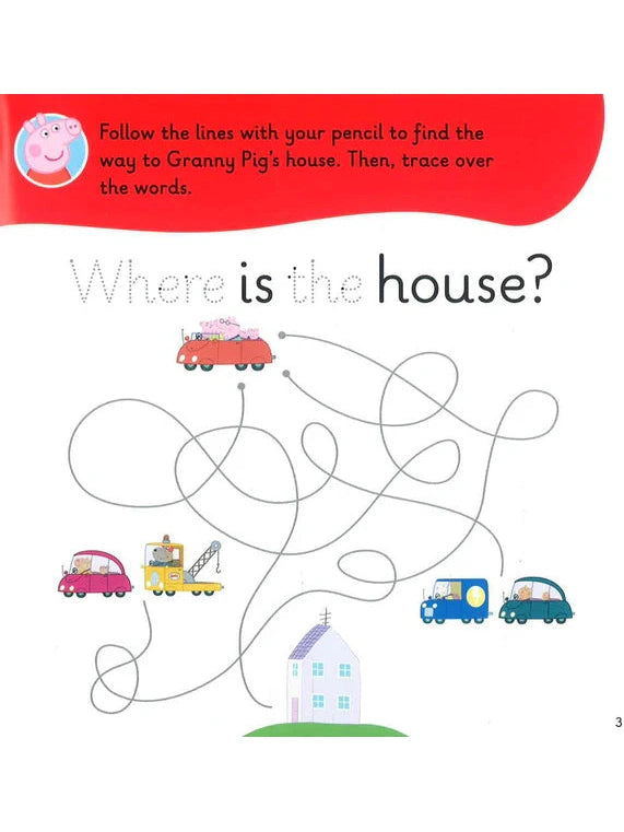 First Words with Peppa Level 1: The Traffic Jam Sticker Activity Book (Paperback)