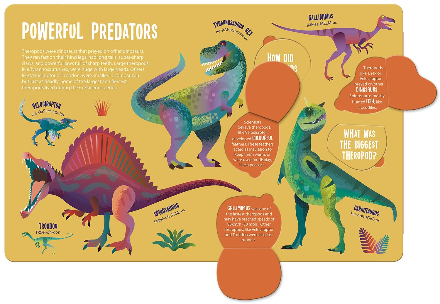 ⁠Dinosaurs (Seek & Find - Searchlight Books) with lift-the-flaps and jaw-tastic facts! - Kit Elliot, Amanda Shufflebotham (Hardcover)
