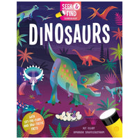 ⁠Dinosaurs (Seek & Find - Searchlight Books) with lift-the-flaps and jaw-tastic facts! - Kit Elliot, Amanda Shufflebotham (Hardcover)