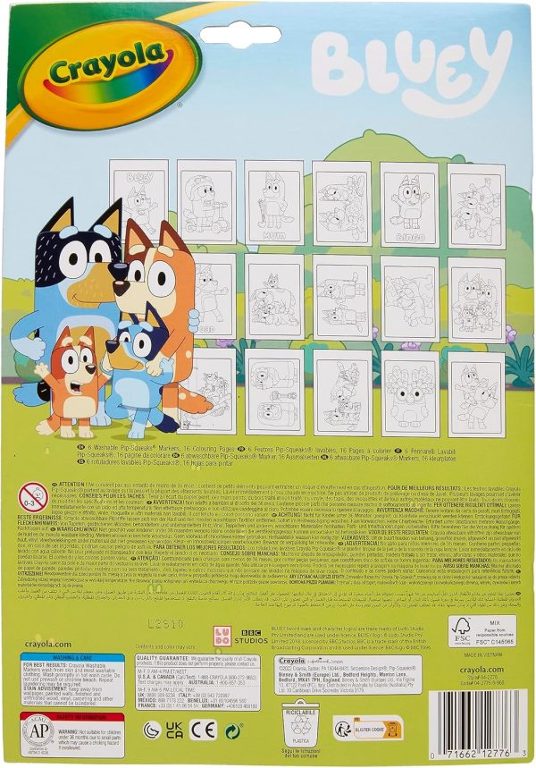 Crayola Colour by Numbers Pad -Bluey