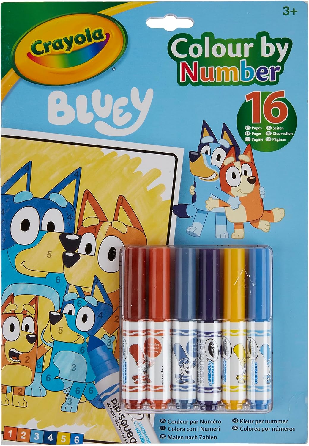 Crayola Colour by Numbers Pad -Bluey