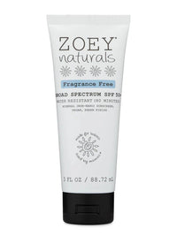 Zoey Naturals SPF 50+ Sheer Finish Mineral Sunscreen Fragrance Free Cream - 88.29ml