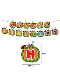 Cocomelon Happy Birthday Banner – Birthday Party Decoration