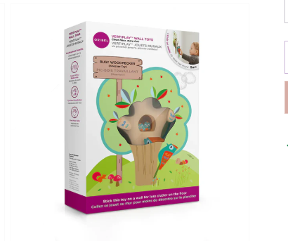 Oribel VertiPlay Wall Toy: Busy Woodpecker