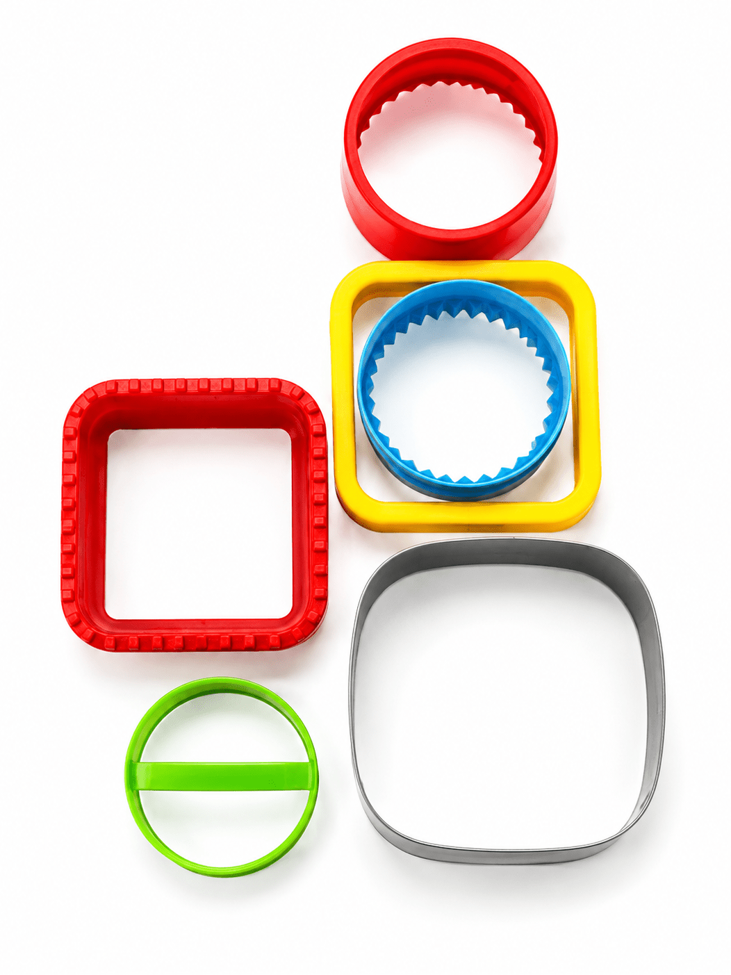 Plastic Cookie Cutter Set (Set of 6)