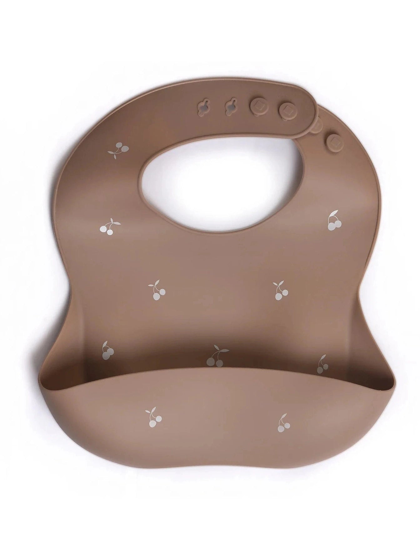 Milk it Baby Silicone Printed Bib - Cherry muave