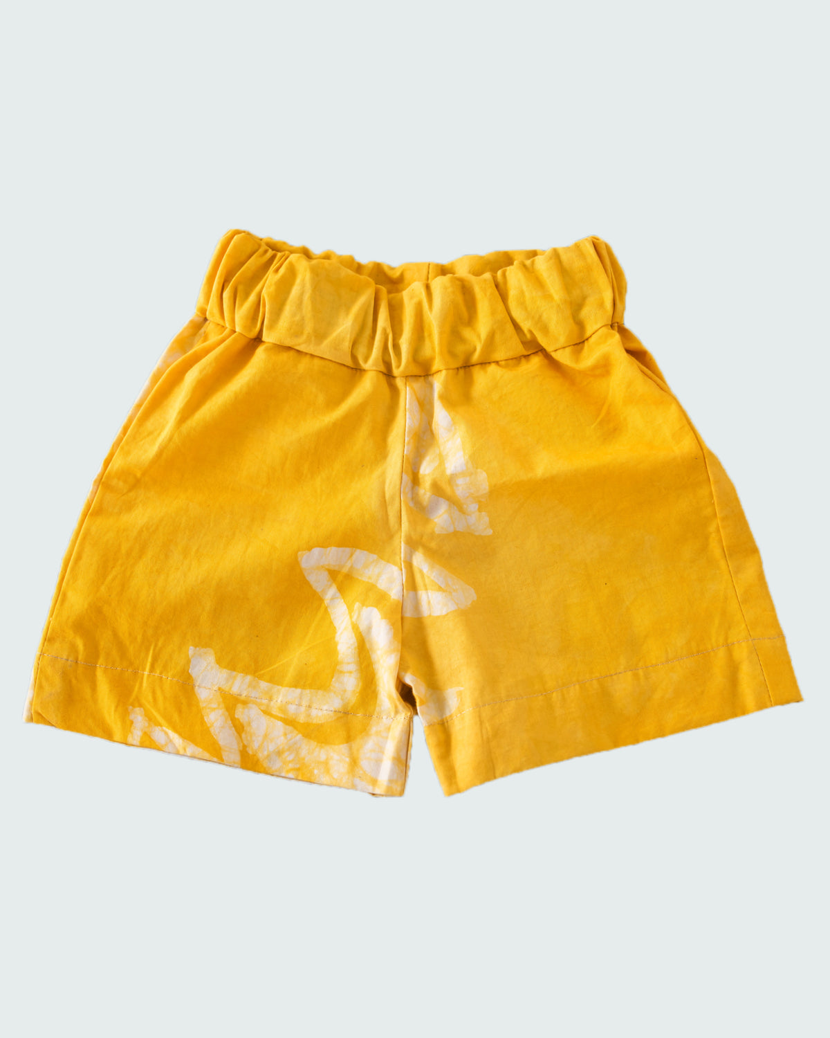 Loom & Dye Yellow Tie Dye - Kids' Cotton Adire Shorts