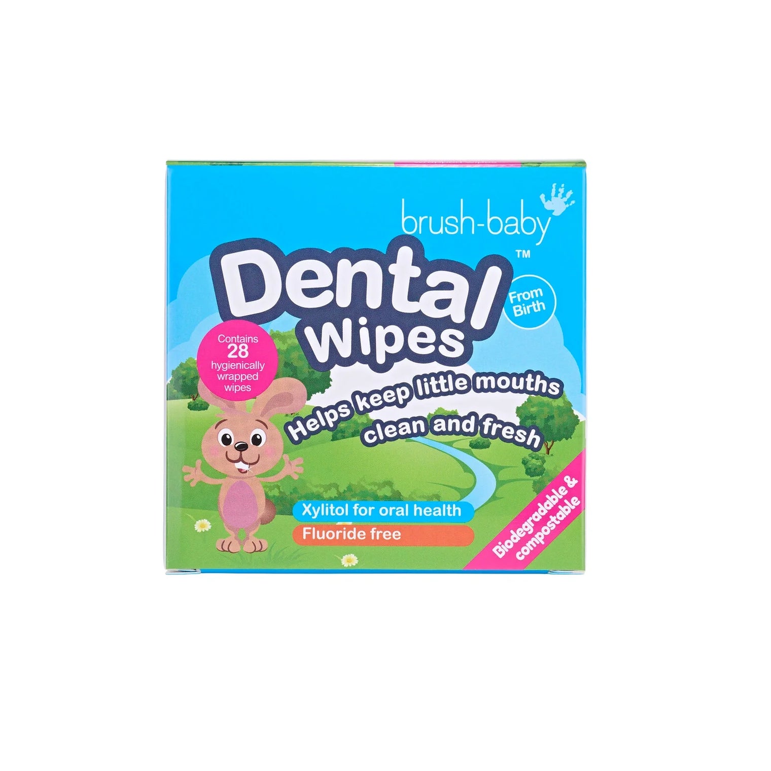 Brush-Baby Dental Wipes - New Packaging (28 wipes)