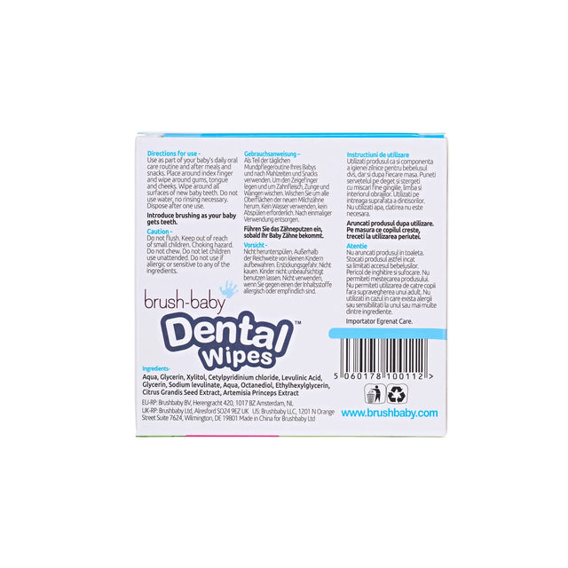 Brush-Baby Dental Wipes - New Packaging (28 wipes)