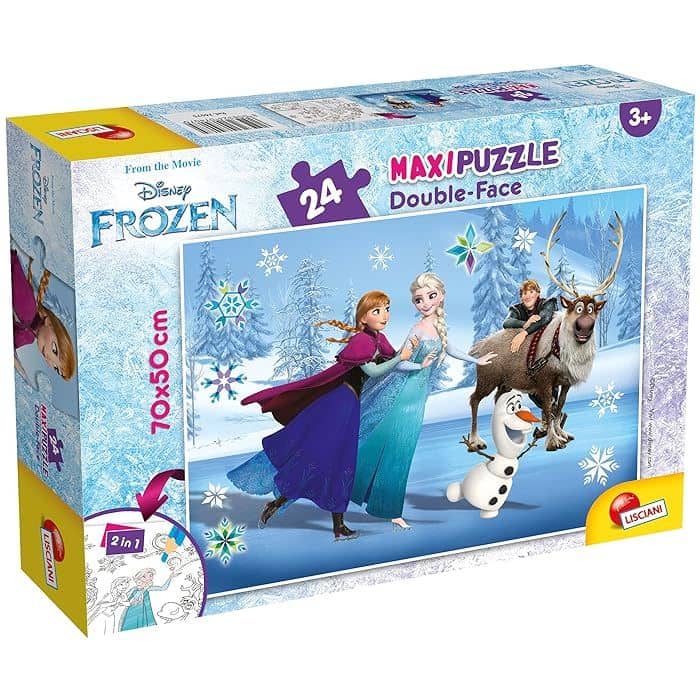 Disney Frozen Puzzle MAXIFLOOR double-face (70 x 50 cm) - 24 pcs