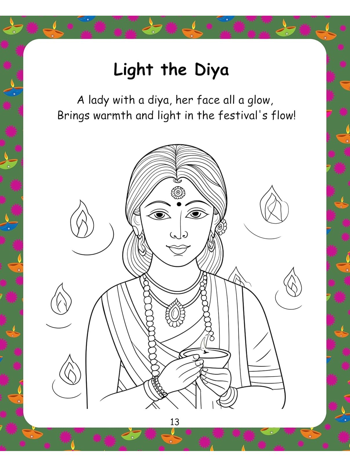 My Diwali Activity Colouring Book