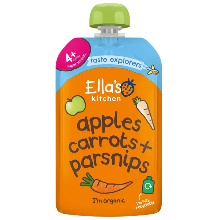 Ella's Kitchen Apples, Carrots + Parsnips 4m+ 120G