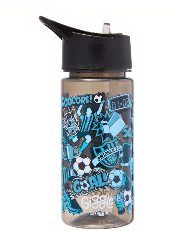 Smiggle Blue Football Water Bottle - 450ml