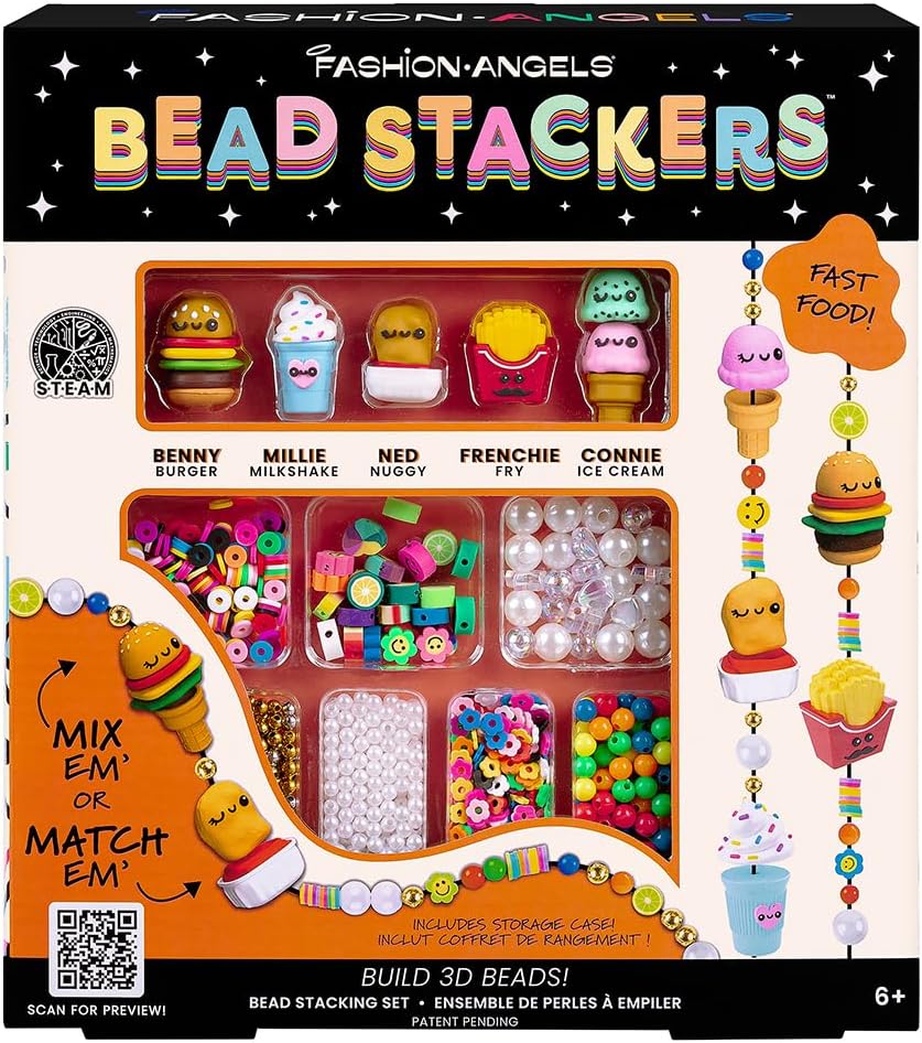 Fashion Angels – Bead Stackers, Fast Food Kit
