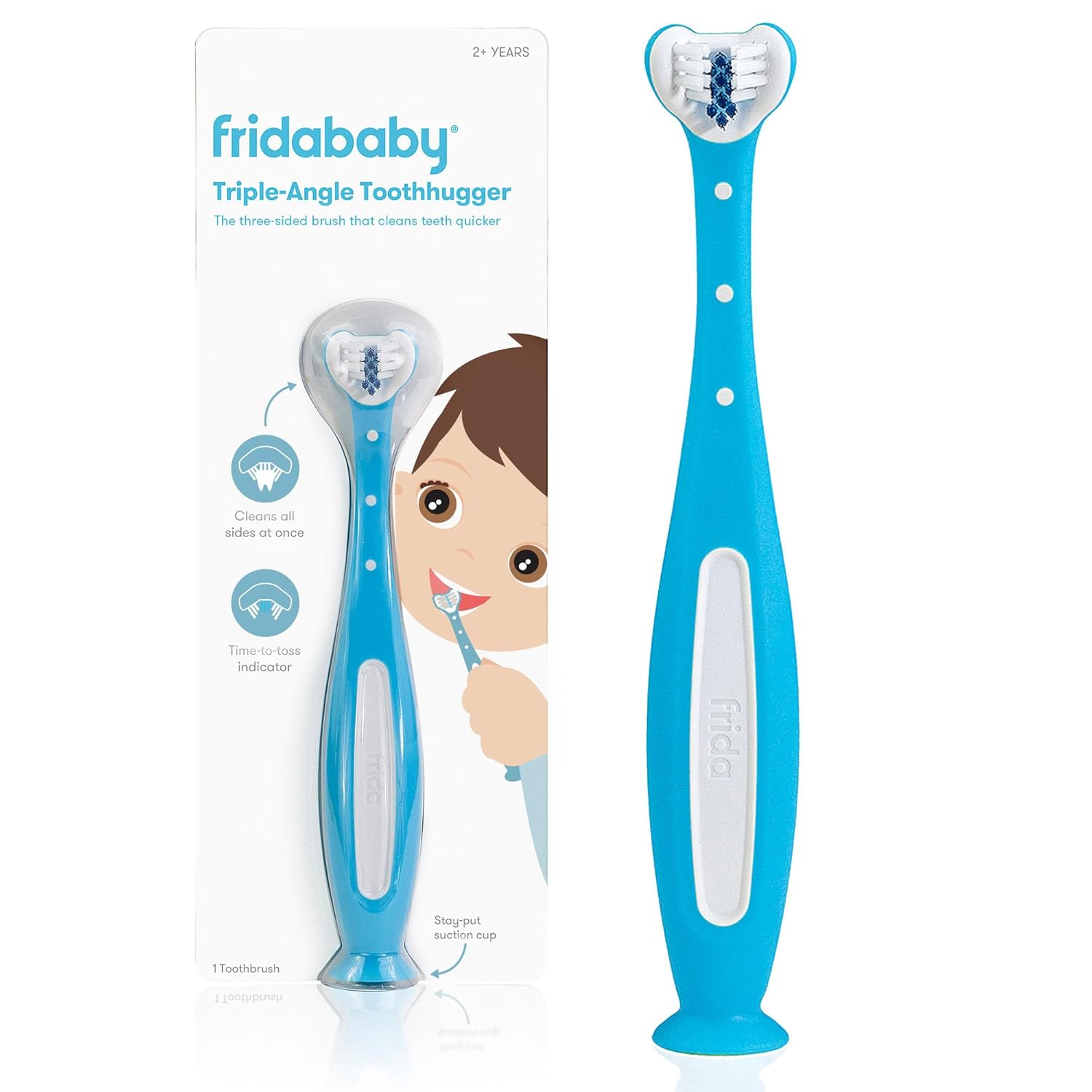 Frida Baby Training Angle Toothhugger: Toddler Toothbrush for 24 Months +