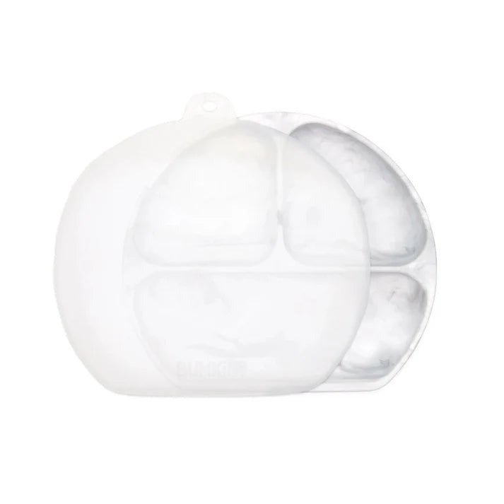 Bumkins Silicone Grip Dish with Lid -3 Section (4 colors available)