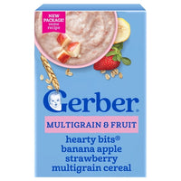 Gerber Multigrain & Fruit - Hearty Bits Banana Apple Strawberry Multigrain Cereal 8 oz(227g) - 12Months+