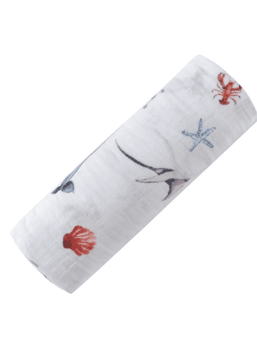Malabar Baby Organic Swaddle - Under the Sea