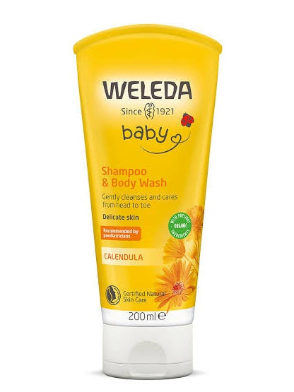 Weleda Calendula Shampoo & Body Wash - 200ml