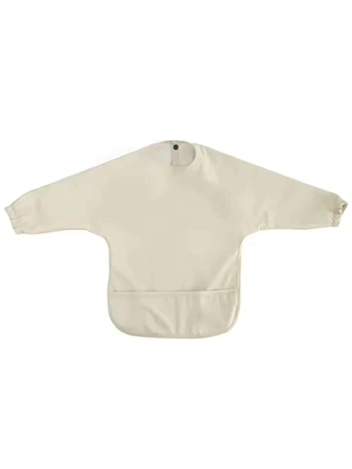 Milk it Baby Sleeved Bib - Safari Beige
