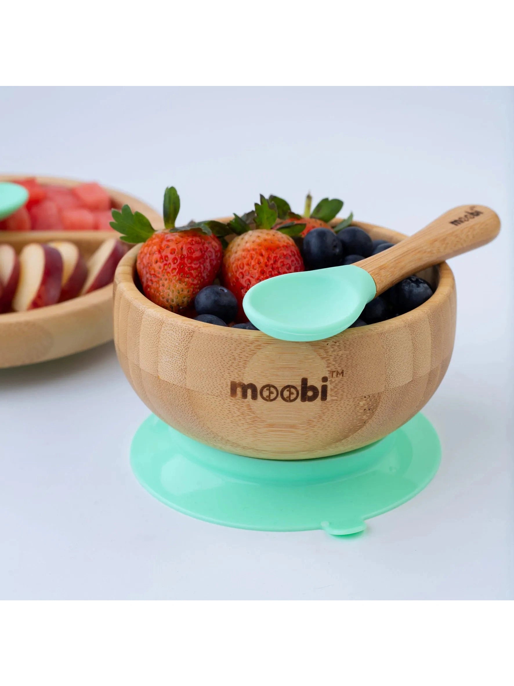 Moobi Bamboo Suction Bowl (Spoon not Included)