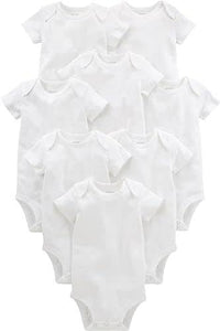 0 To 3 Months Carter's Baby Side-snap Short-Sleeve Shirt Bodysuit (Pack of 8)