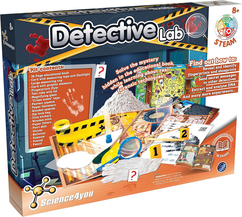 Laboratory Detective Kit with 10 Scientific Experiments