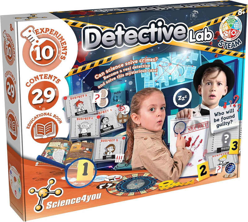 Laboratory Detective Kit with 10 Scientific Experiments