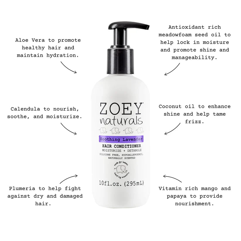 Zoey Naturals Soothing Lavender Hair Conditioner - 295ml