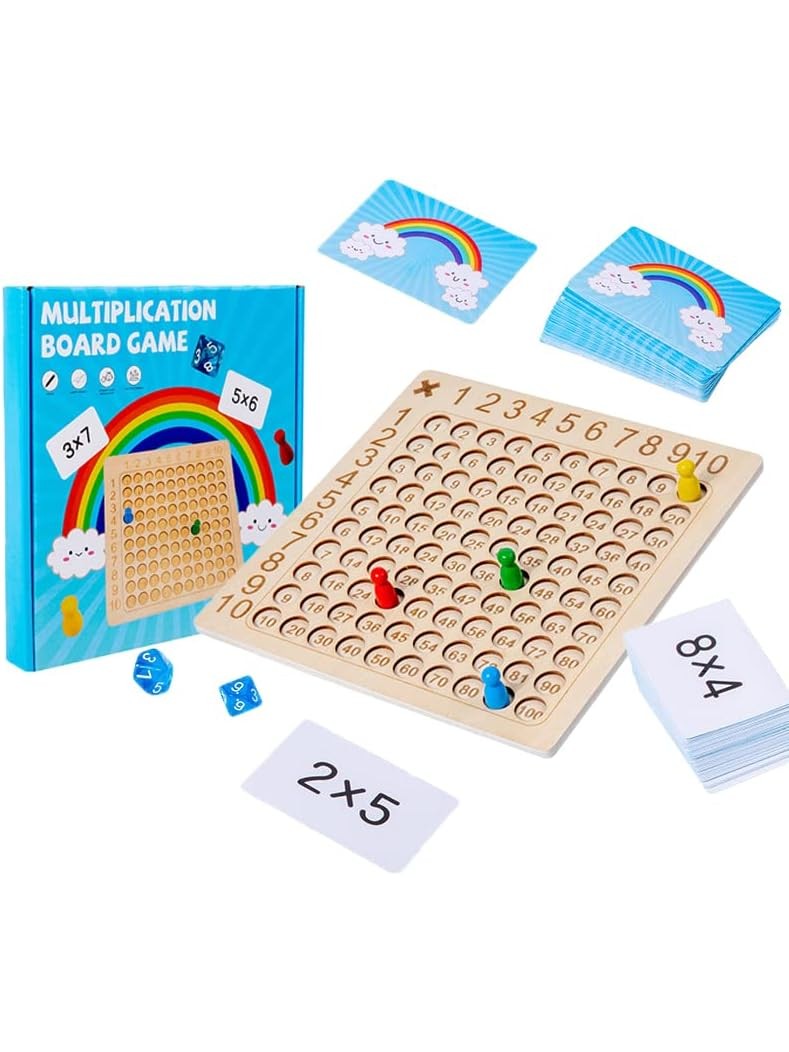 Wooden Muiltiplication Board Game