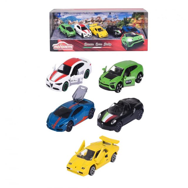 Majorette Dream Cars Italy, 5 Pieces Gift Pack
