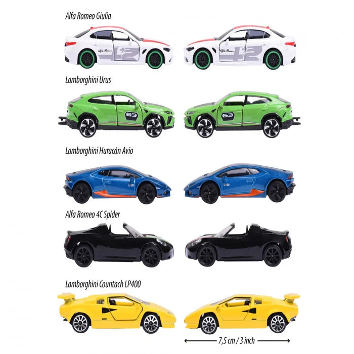 Majorette Dream Cars Italy, 5 Pieces Gift Pack