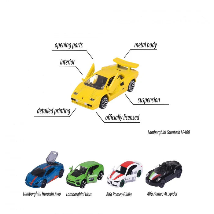 Majorette Dream Cars Italy, 5 Pieces Gift Pack