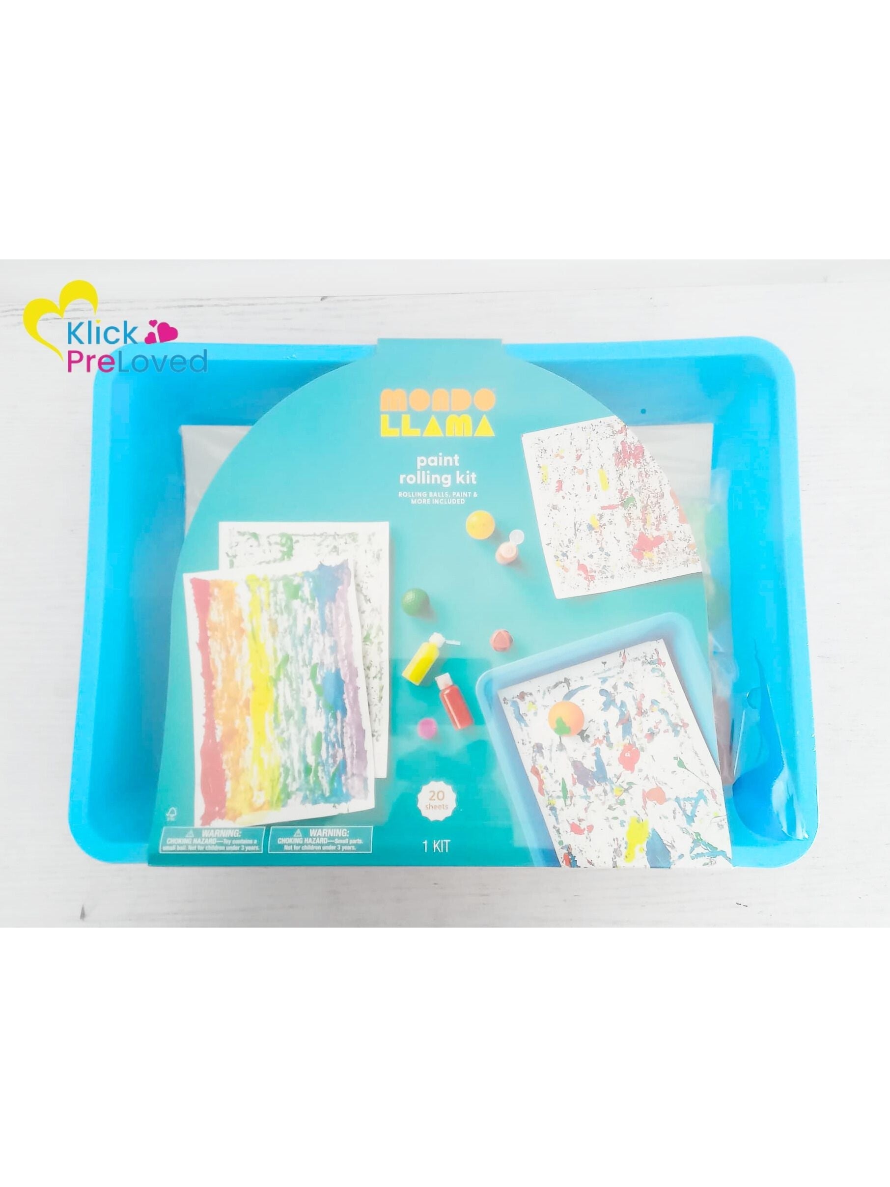 PreLoved Mondo Llama Paint Rolling DIY Art Kit (Brand New)