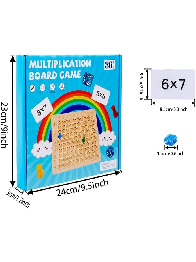 Wooden Muiltiplication Board Game