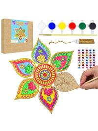 Asian Hobby Crafts DIY Rangoli Painting Kit for Kids & Adults – 6pcs