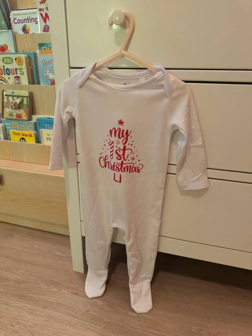 My 1st Christmas Baby Grow (3-6 months)