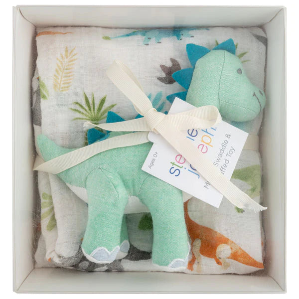 Stephen Joseph Muslin Blanket and Stuffed Animal