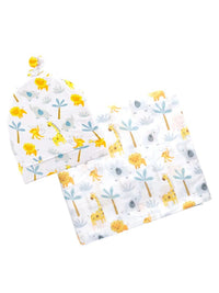 Stephen Joseph Bamboo Blankets & Beanies (Available in 5 different designs)