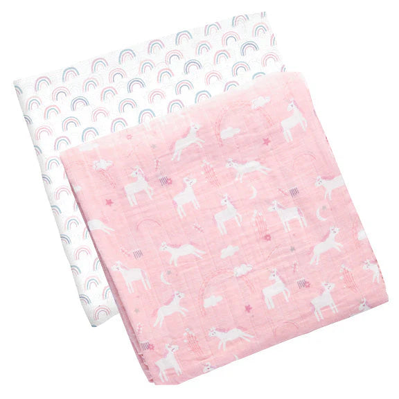 Stephen Joseph Muslin Blanket Sets (Available in 4 Designs)