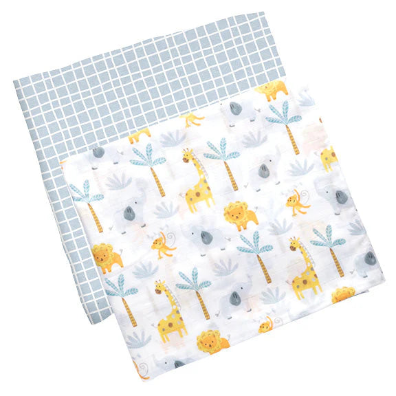 Stephen Joseph Muslin Blanket Sets (Available in 4 Designs)