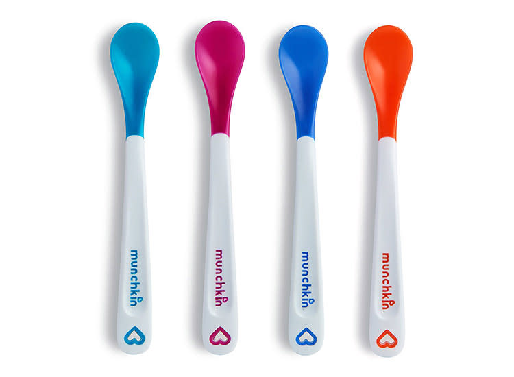 Munchkin White Hot® Infant Safety Spoons, Multicoloured - 4 Pack