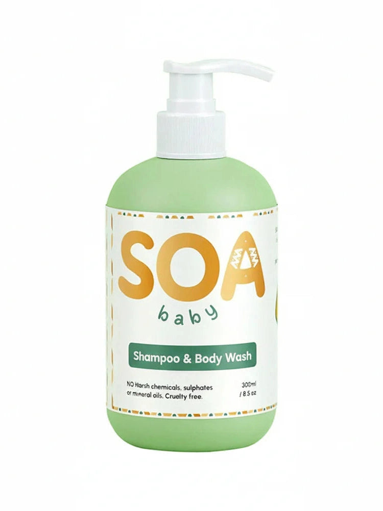 SOA Baby Shampoo & Body Wash With Pump (300ml)