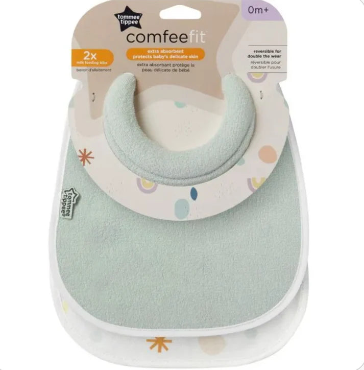 Tommee Tippee Baby Milk Feeding Bibs 0m+
